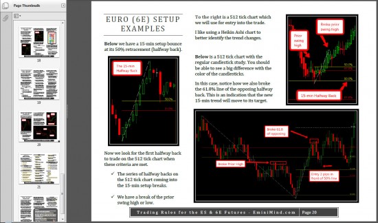 Trading Rules for the ES & 6E Futures
