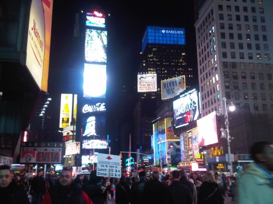 Time Square NY Evening